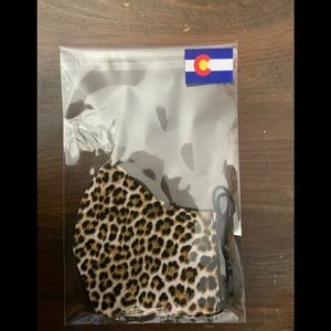 NWT Colorado made Cheetah Animal Print mask